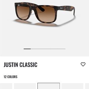 Ray Ban Justin unisex sunglasses
